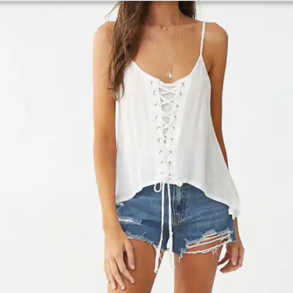 Lace-up Cami - Picture 2 of 4
